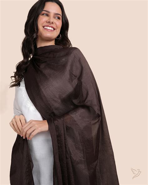 Buy Silver Coin Women Stylish Shimmer Shawl Online