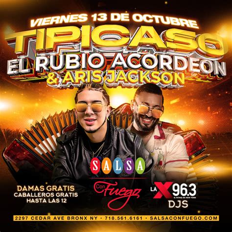 El Rubio Acordeon & Aris Jackson Tickets | Boletos - Salsa Con Fuego ...