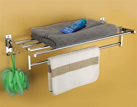 iSTAR Heavy Round Stainless Steel 24 Inch Towel Rod Towel Rack for ...
