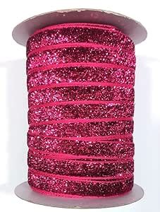 OMX Roll of Sparkle Glitter Ribbon Patti Lace (32 Meters) (Border) with ...