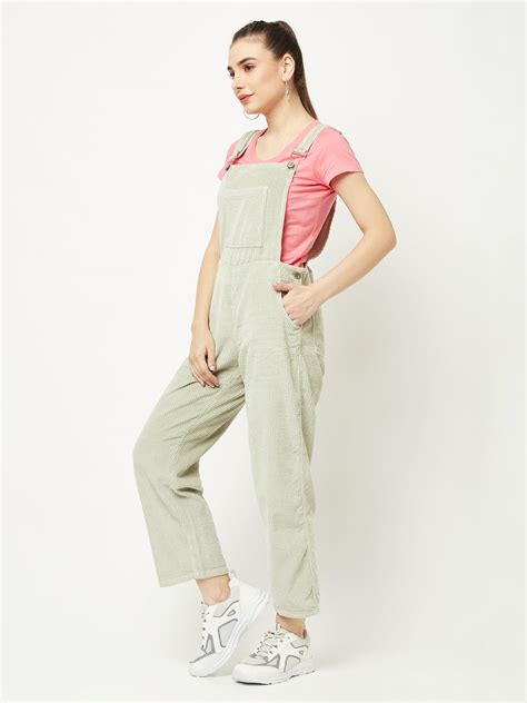 Green Corduroy Dungarees – Crimsoune Club