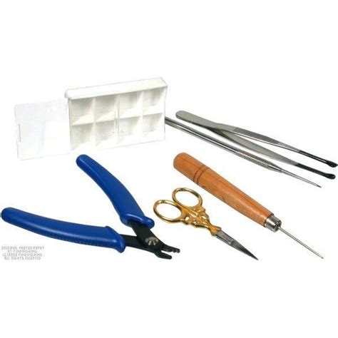 Bead Crimping Pliers Scissors Awls Tweezers 6 Tools Beading & Jewelry ...