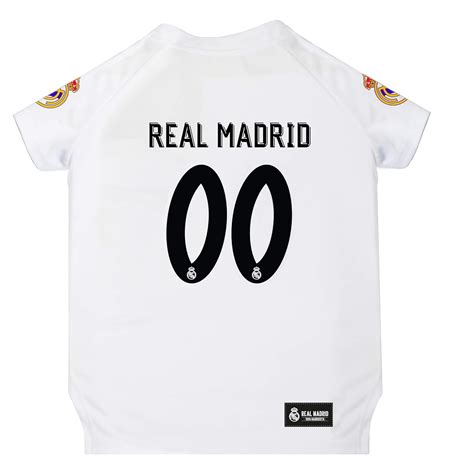Real Madrid Jersey for Dogs & Cats Football Fan Jerseys, Bright Team ...