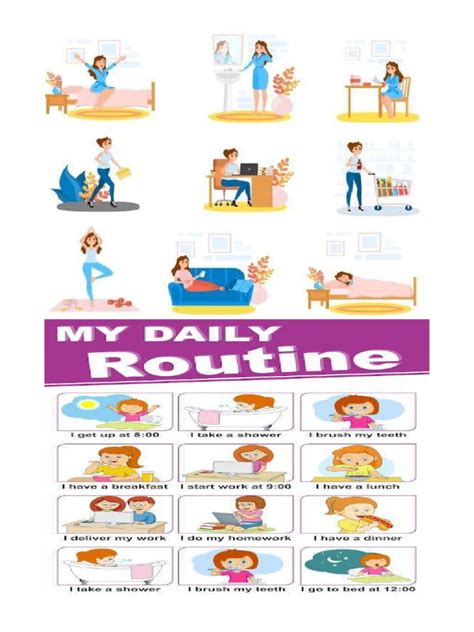 My Daily Routine Example 的图像结果