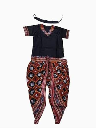 Buy FANCY KIDO Sambalpuri girl state theme readymade fancy dress ...