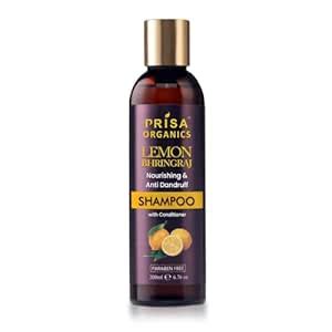 Buy Prisa Organics Lemon & Bhringraj Shampoo for Nourishing & Anti ...