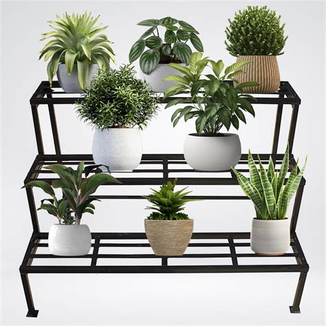 TrustBasket 3 Step Heavy Duty Plant Stand for Balcony | Pot Stand for ...
