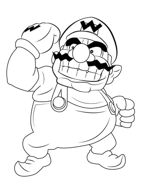 Evil Mario Coloring Pages 的图像结果