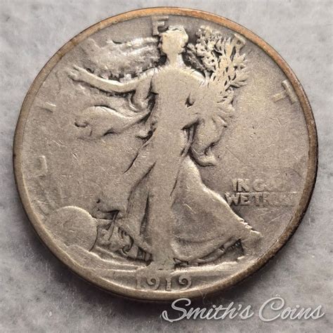 1919 ~ Walking Liberty Half Dollar ~ G-6 - For Sale, Buy Now Online ...