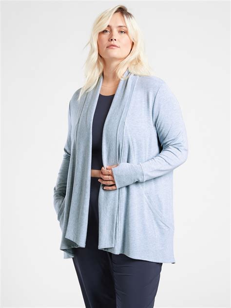 Athleta Women's Pranayama Wrap Blue Plus Size 1X