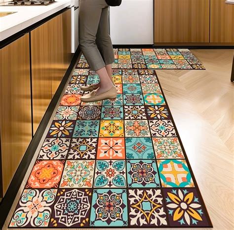 Anti Skid Non-Slip Door Mat - Moroccon Trail Rug for Kitchen Floor(Com ...