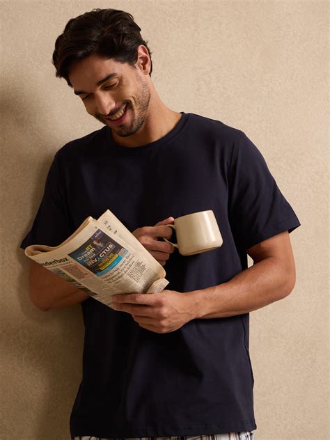 Classic Navy Supima Cotton Tshirt