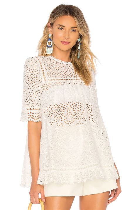 Zimmermann Bayou Swirl Swing Top in Ivory | REVOLVE