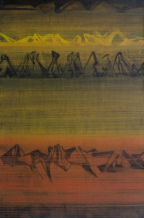 "Untitled 7": Light Brown Acrylic Painting by Chandan Bhowmick ...