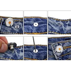 Enakshi 12x 17mm Jeans Buttons Repair Studs for Jean Pant Replace ...