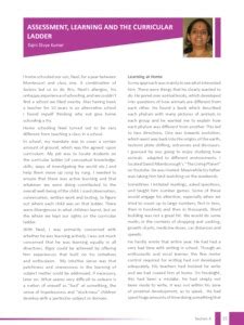 Assessment, learning and the curricular ladder - ePrints@APU