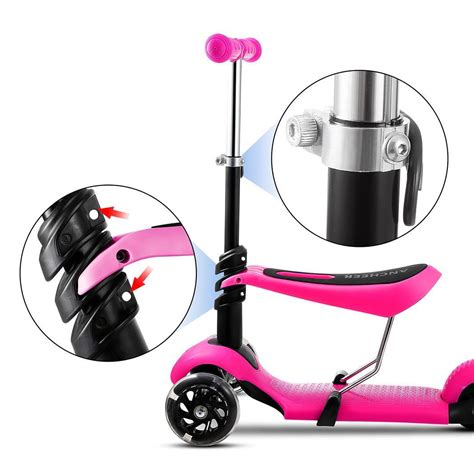 3-Wheel Children Scooters Kick Scooter With Seat A... – Grandado
