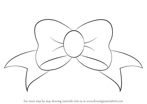 How To Draw A Ribbon Bow Step By Step at Gabrielle Krefft blog
