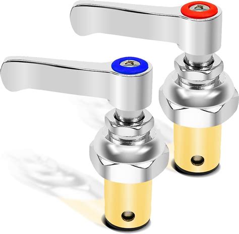 WMJNH Handle Stem Assembly Fits for T&S Brass Faucets Replace 002713-40 ...