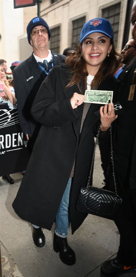 AIMEE CARRERO Heading to Knicks vs Oklahoma City Thunder Game in New ...