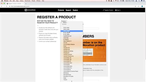 Getting Started with SL MkIII // Registration – Novation