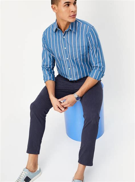 Buy Men Striped Regular Fit Casual Shirt Online at just Rs. 1049.0 ...