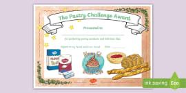 Bake-Off Challenge Celebration Cake Week Certificate