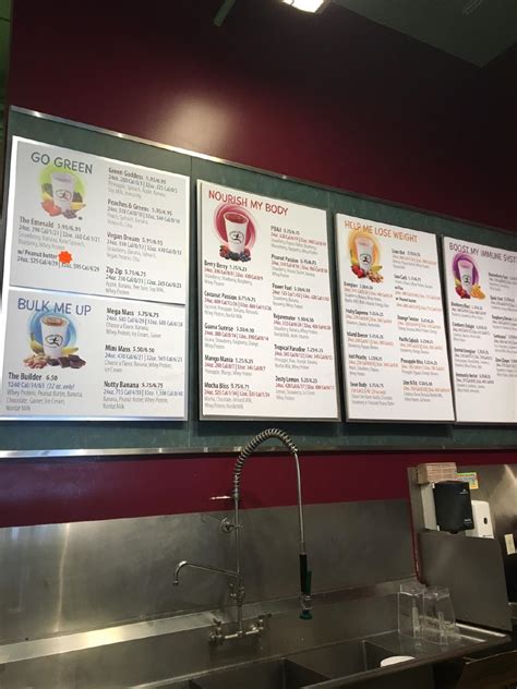 Menu at Emerald City Smoothie pub & bar, Seattle, Broadway