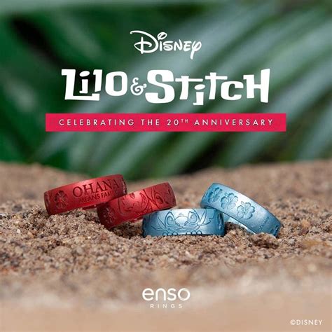 Buy Enso Rings Disney Lilo & Stitch Silicone Ring Collection ...
