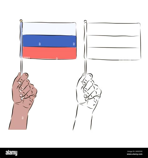 Flag Of Russia Black And White