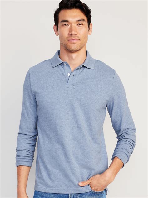 Long-Sleeve Uniform Pique Polo | Old Navy