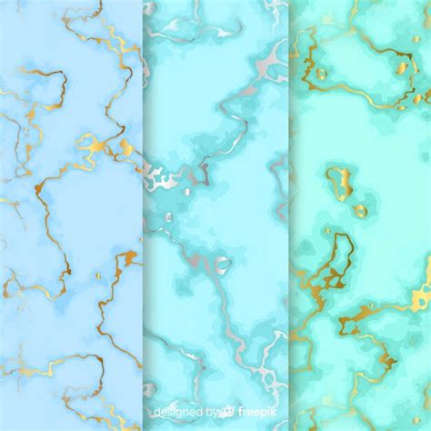 Background marble set | Premium Vector