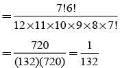 Six boys and six girls sit in a row at random. Then the probability ...