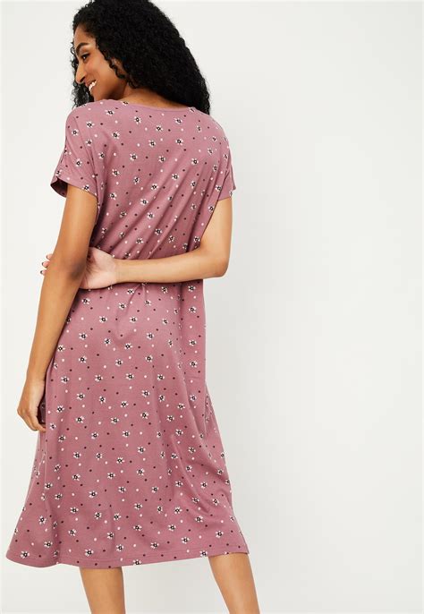 Buy Women Floral Printed Nightgown Online at just Rs. 799.0 ...