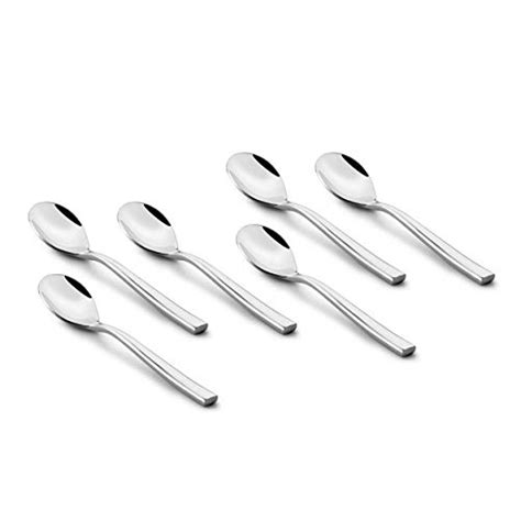Buy FnS Elegancia Stainless Steel Tea Spoon with Mirror Finish (Set of ...
