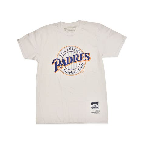 Mitchell & Ness San Diego Padres Basic Logo 3 Short Sleeve T-Shirt ...