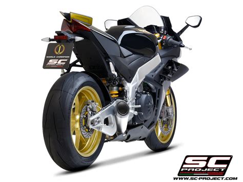 SC Project S1 Low Position Slip-On Exhaust for Aprilia RSV4 - 2021-23 ...