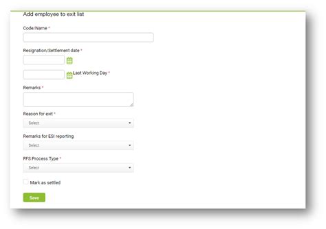 How to add resigned employees & process settlement (FFS) ? : Help Center