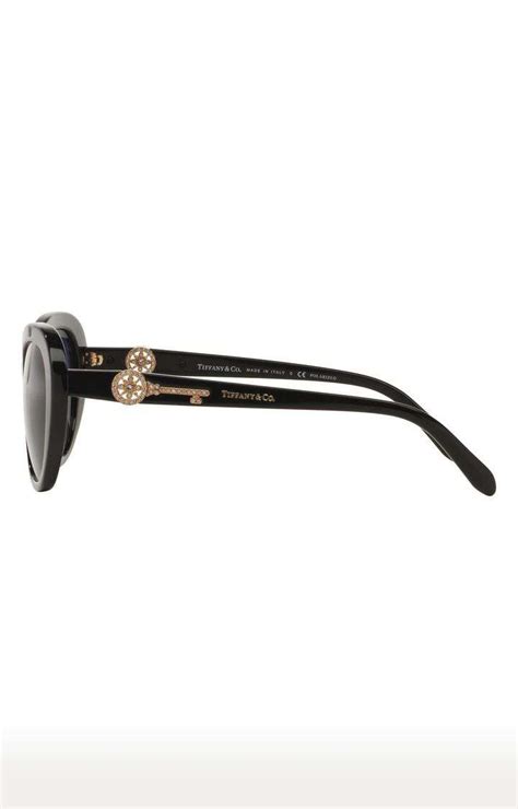 TIFFANY & CO Black Oval Sunglasses
