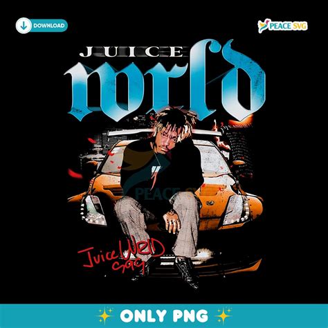 Juice Wrld Car Crash Retro Vintage Tour PNG Digital Download | Peace SVG