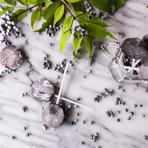 Soothing Cooling Elderberry Lollipops for Kids & Adults