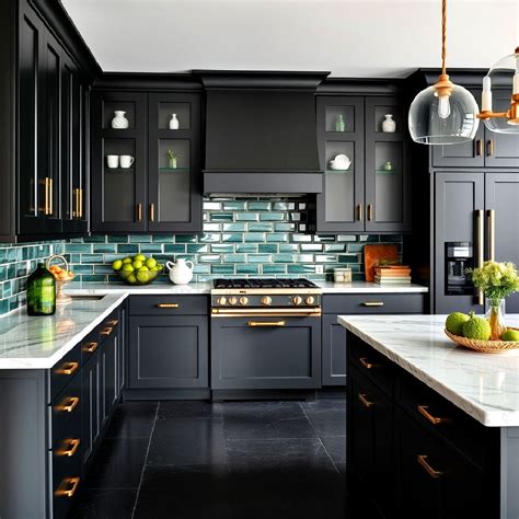Black And Green Kitchen Ideas