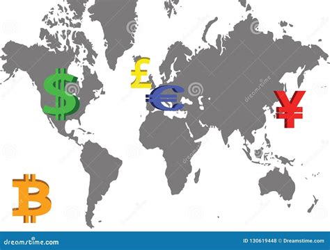 Global Major Currencies stock vector. Illustration of dollar - 130619448