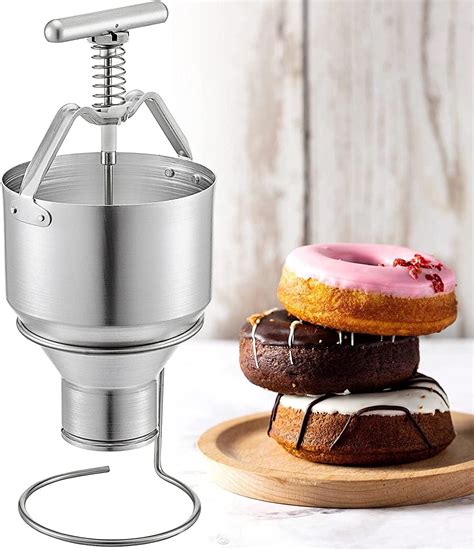 5L Doughnut Cake Dropper Maker Manual Donut Dispenser Stainless Steel ...