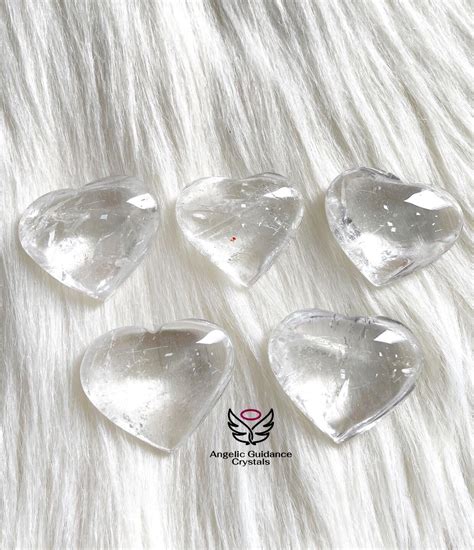Clear Quartz Heart Medium/Large – Angelic Guidance Crystals