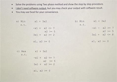 Two-Phase Method Problems 的图像结果