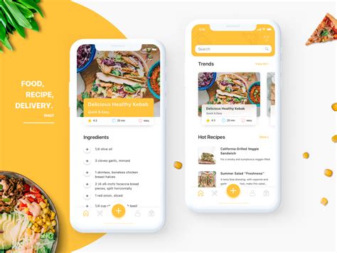 Food Recipe App | Food app, Mobile app design inspiration, Healthy ...