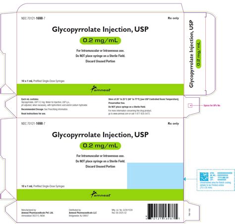DailyMed - GLYCOPYRROLATE injection, solution