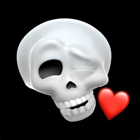 skull emoji | Emoji de apple, Carita enamorada emoji, Emojis del iphone