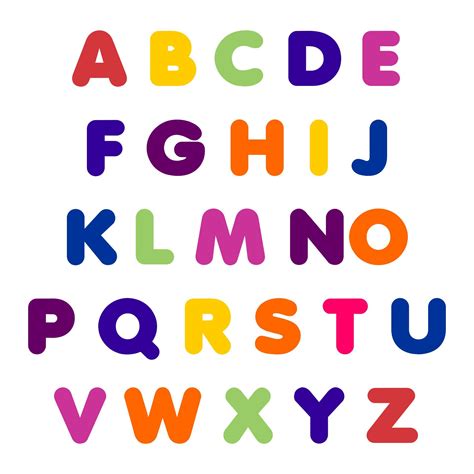 Printable Colored Letters Of The Alphabet - Printable And Enjoyable ...